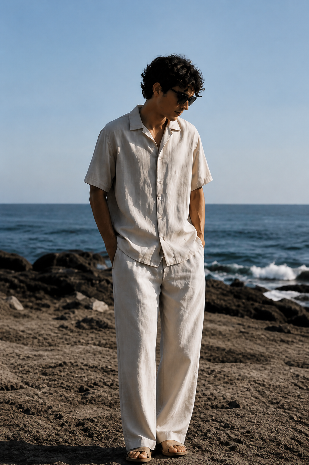 Premium Linen Cotton Outfit — Shirt & Pant.
